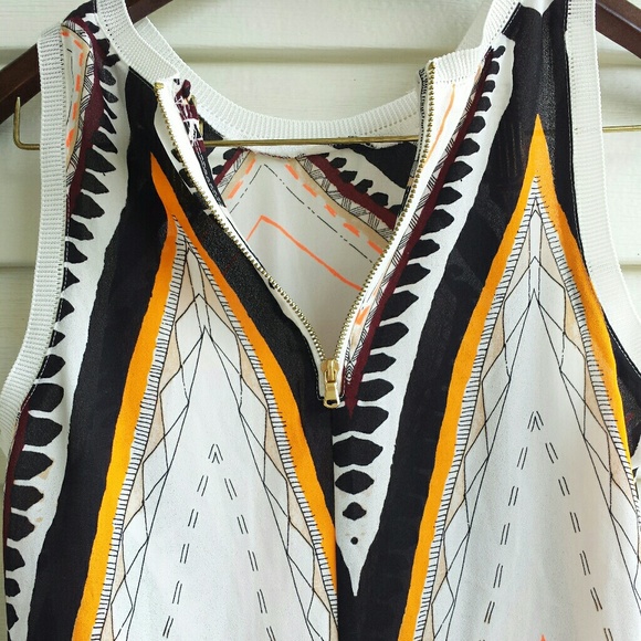 Mossimo Tribal Sheer Sleeveless Graphic Tee XS - Picture 4 of 8